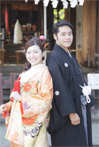 写真: 花嫁と花婿