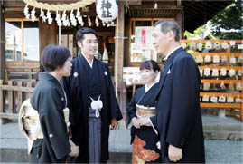 写真: 神前結婚式の風景2