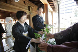 写真: 神前結婚式のシーン2